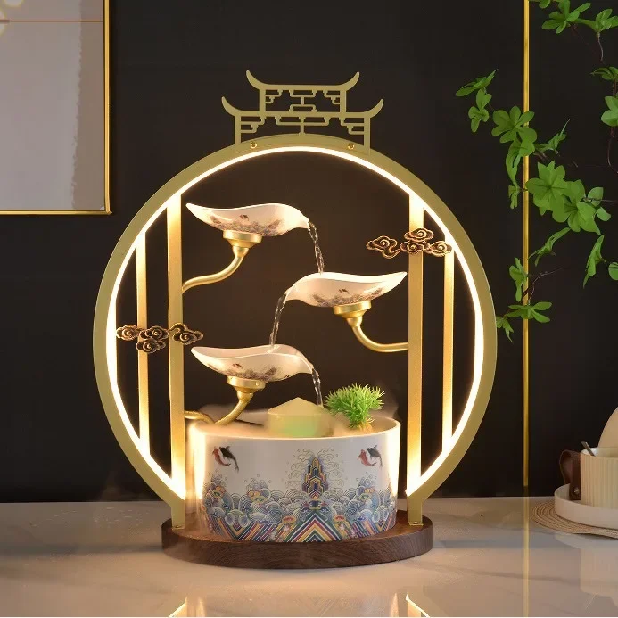 New Chinese flowing water ornament