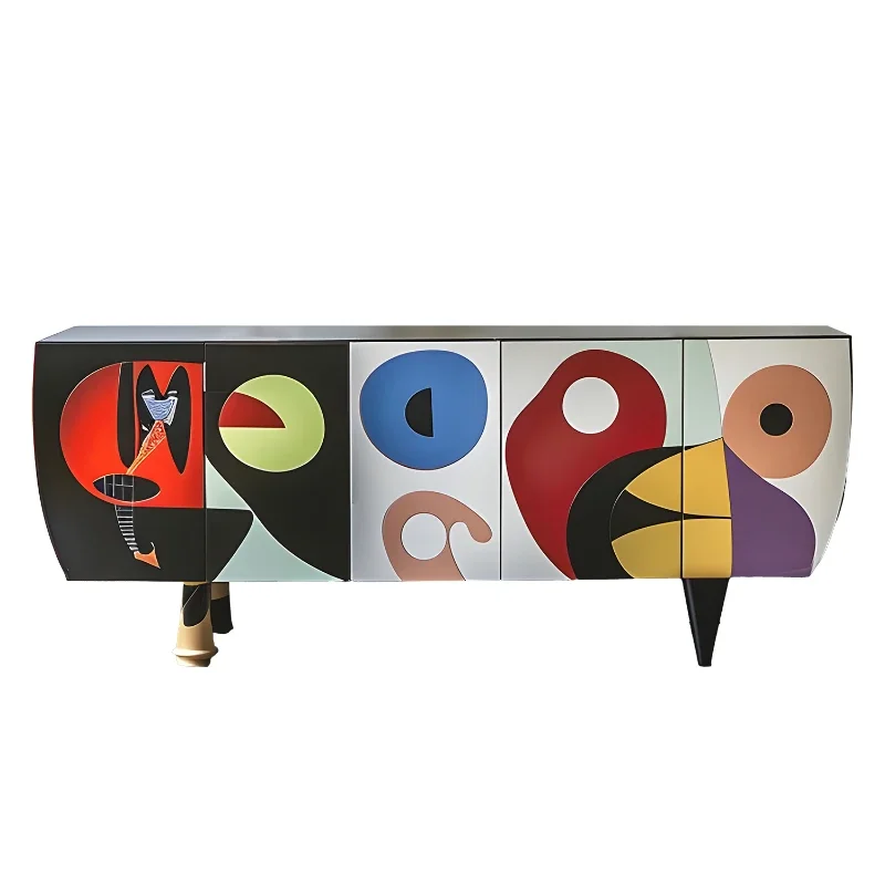 Memphis TV Cabinet, Dopamine Art Painted Furniture International Hall W7