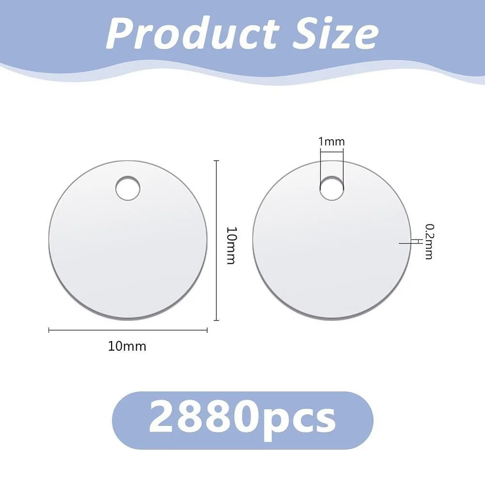 2880Pcs Ornament Accessories PVC Plastic Paillette/Sequins Pendants Flat Round Silver 10x0.2mm Hole: 1.4mm