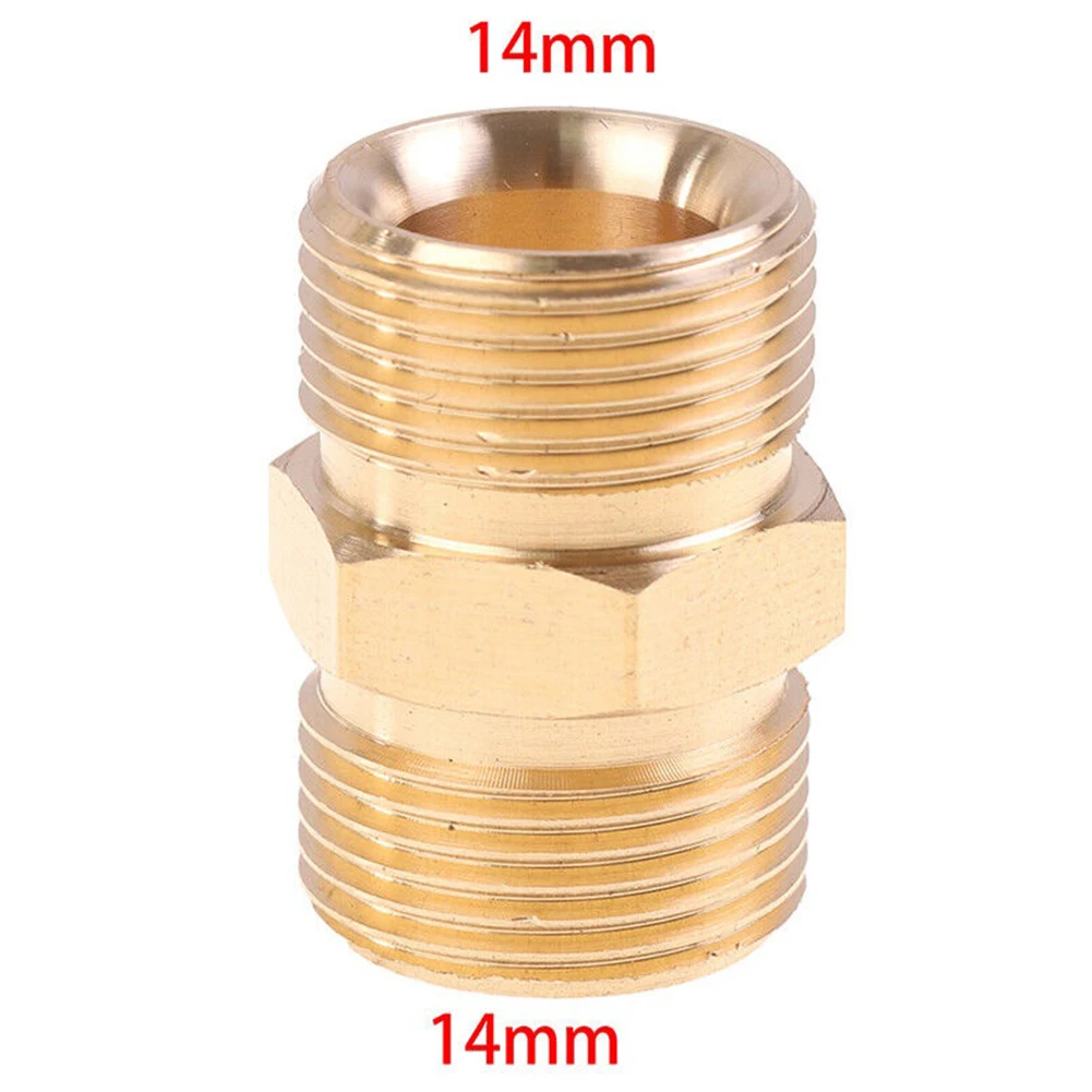 

AAAAHighPressureWasher Hose Extension Connector Adapter Copper M22 14mm /15mm Male Thread Female Hose Coupler Adaptor