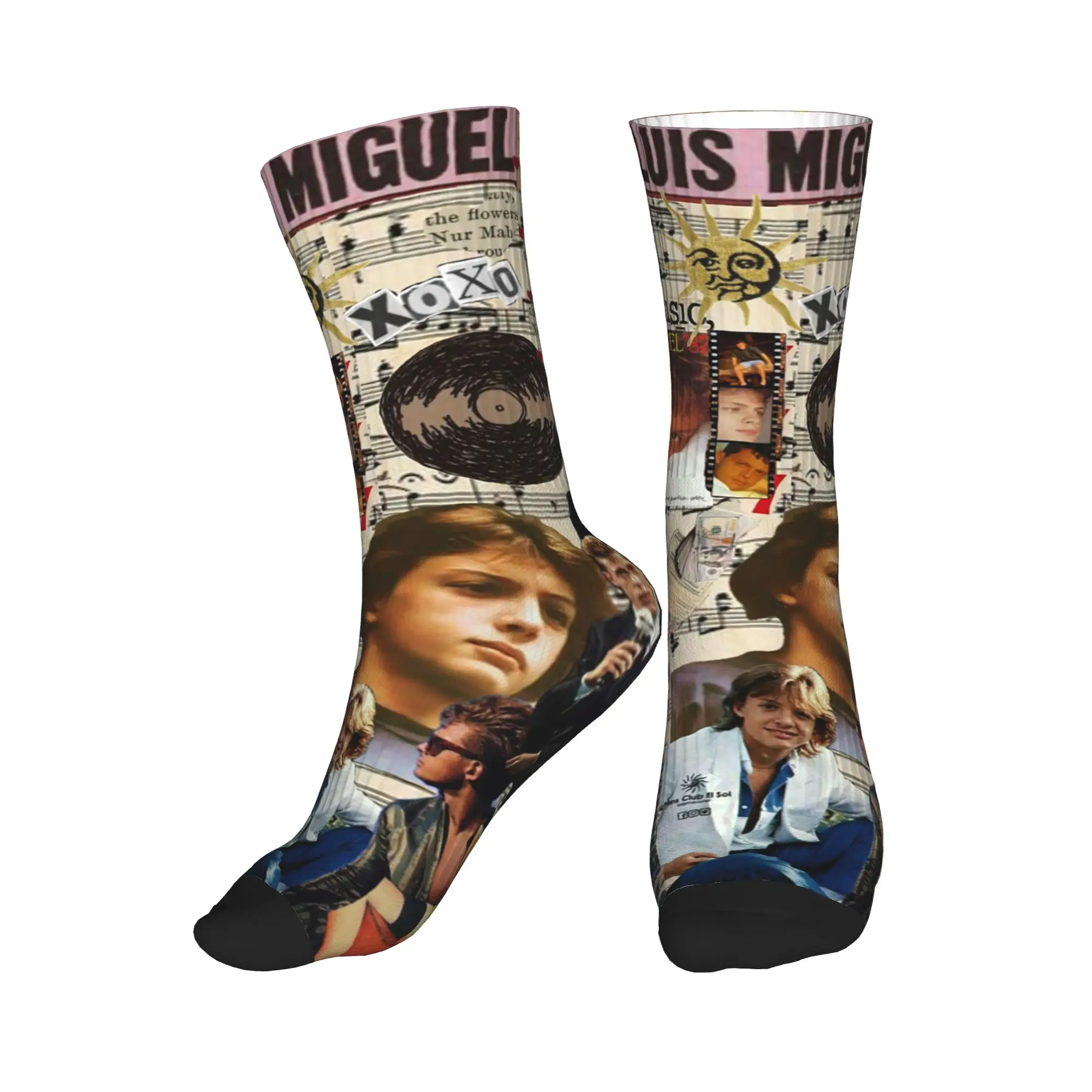 

Носки All Seasons Luis Miguel Singer Sport средней длины, высококачественные повседневные носки для мужчин и женщин