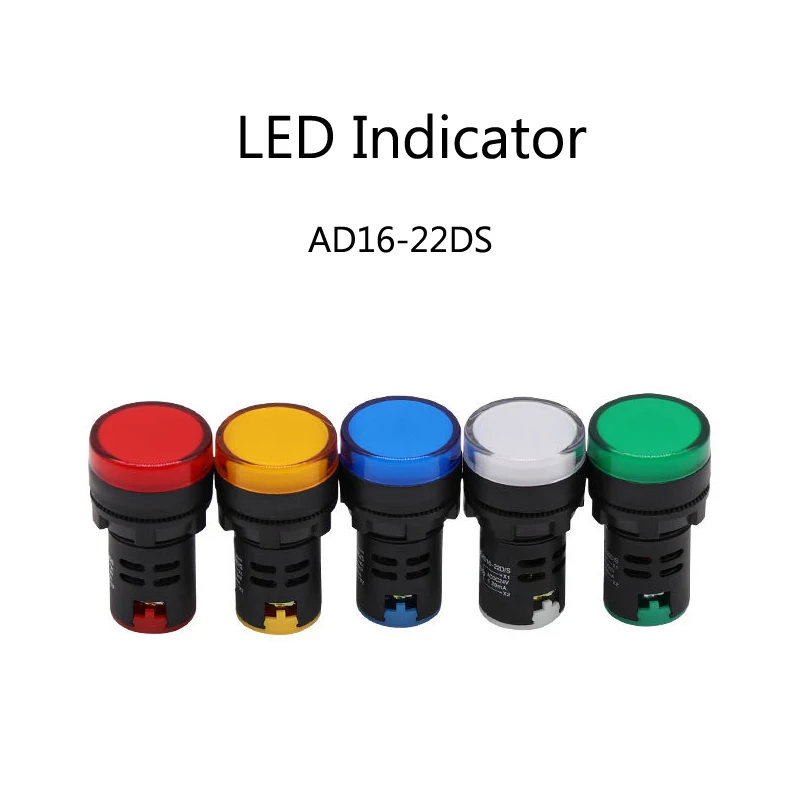 

AD16-22DS 24V / 220V LED Indicator Power Indicator 5 Color Signal Lights
