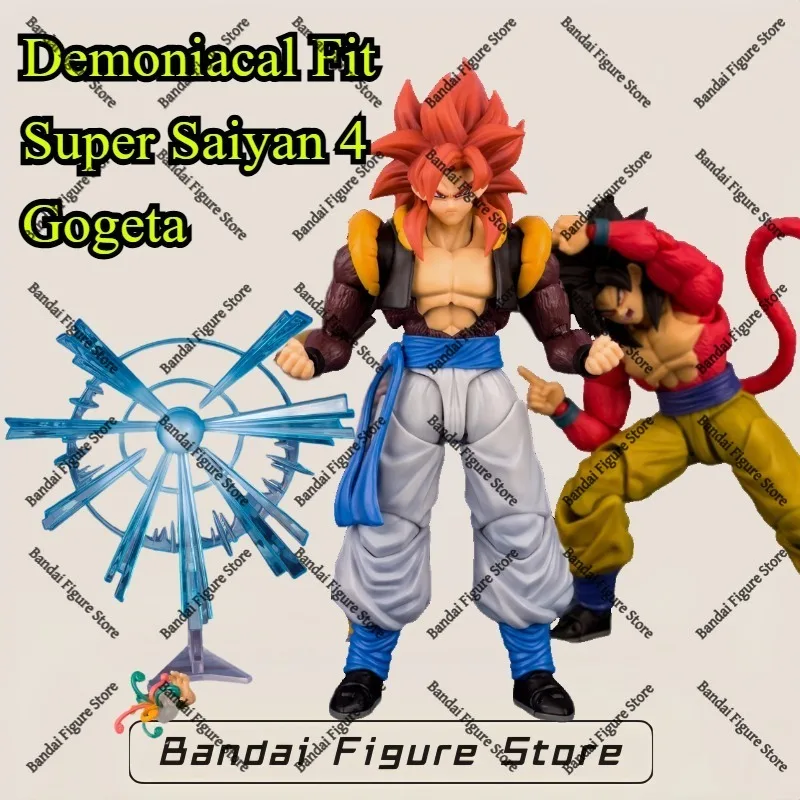 

In Stock Demoniacal Fit SSJ4 Gogeta Action Figure Dragon Ball GT 3.0 Figures Super Saiyan 4 Gogeta SHF Collectible Model Toy