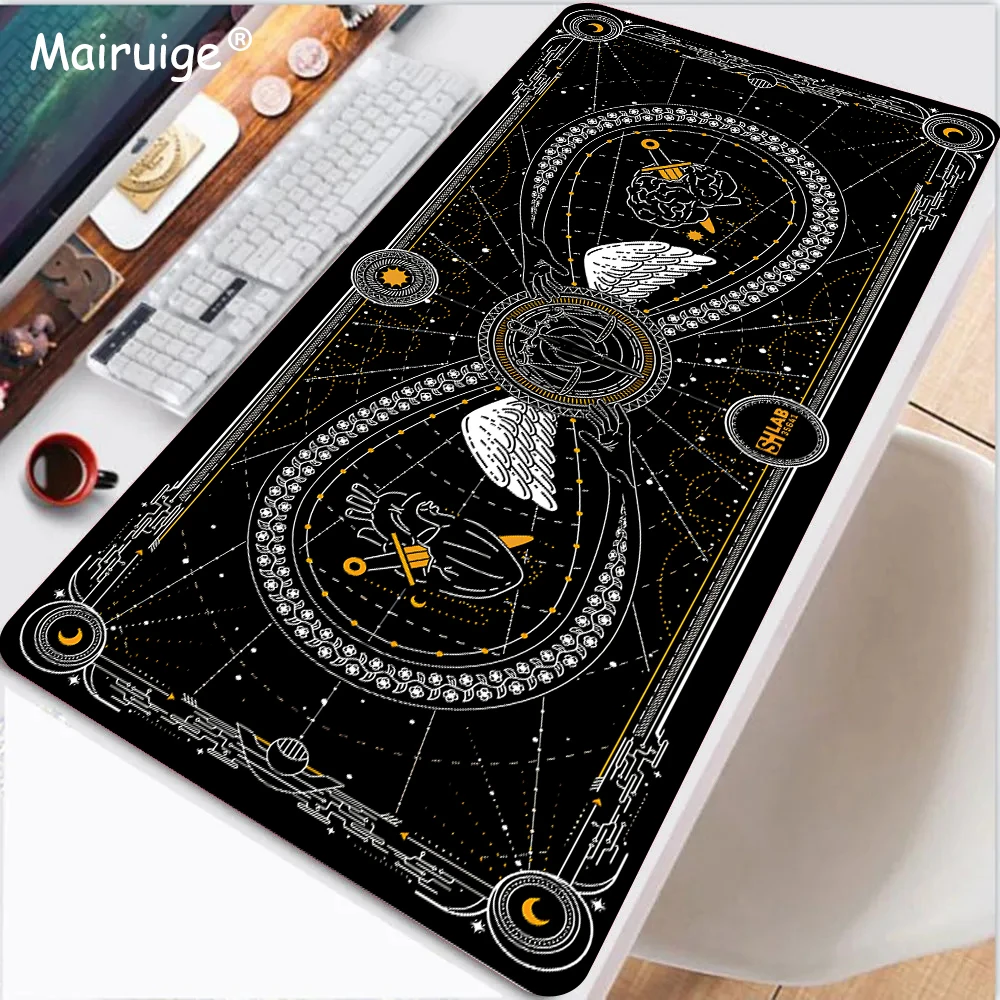 Mouse Pad Moon Phases Tarot Cards Extended Pad Offices Accessories Gaming Mats Desk Mat 90x40cm Mouse Carpet Table Cushion