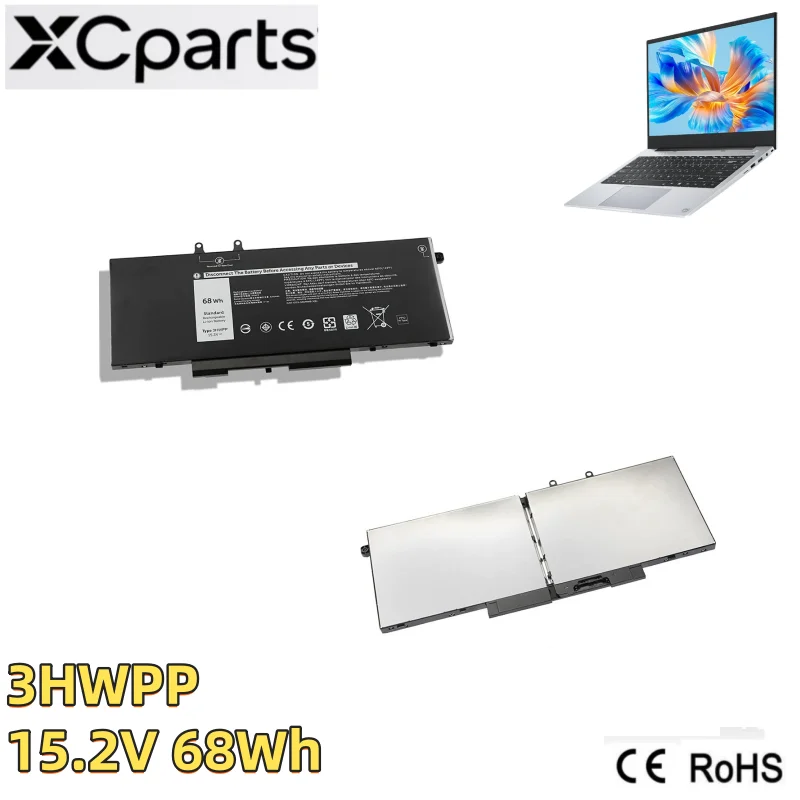

Новый аккумулятор для ноутбука 15,2 В, 68 Втч, 4250 мАч, 3HWPP для ноутбука DELL Latitude 5401 5501 5411 5410 5511 Series Precision 3541 3551