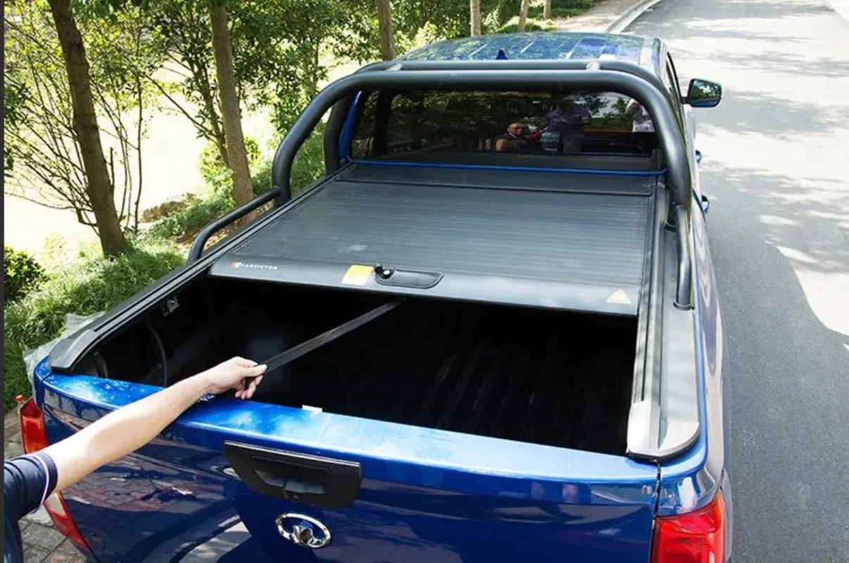 Tonneau cover for volkswagen amarok  aluminium retractable off-road accessories pickup truck bed cover