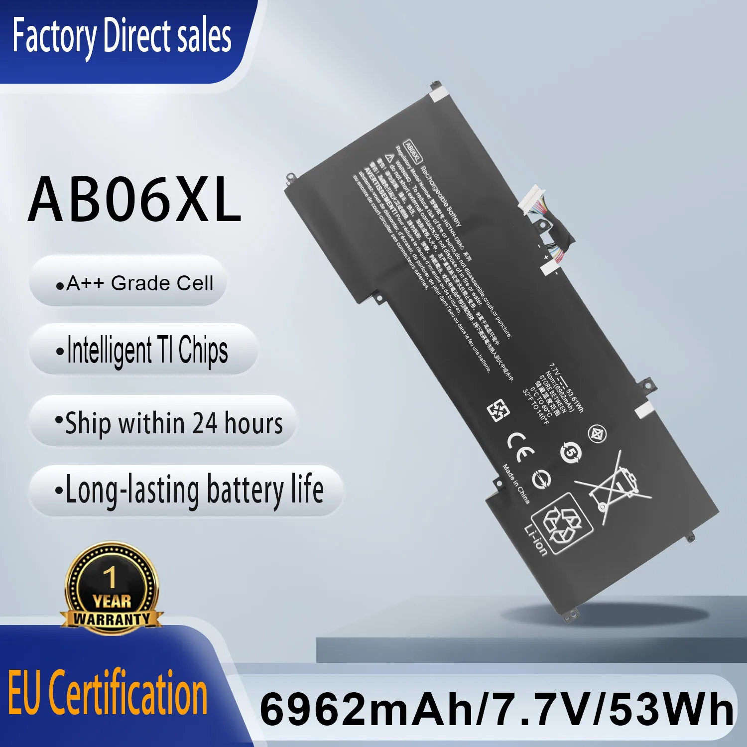 New AB06XL Laptop Battery For Hp Envy 13 2017 13-AD019TU AD022TU AD023TU AD024TU AD025TU Series HSTNN-DB8C 921408-2C1 921438-855
