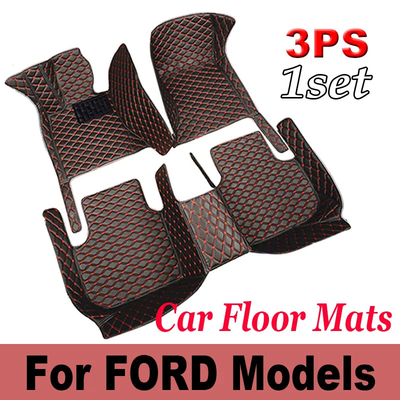 Car Floor Mats For FORD Thunderbird Flex KA Explorer Probe Freestyle i-Max Excursion S-MAX Mach-E Car Accessories