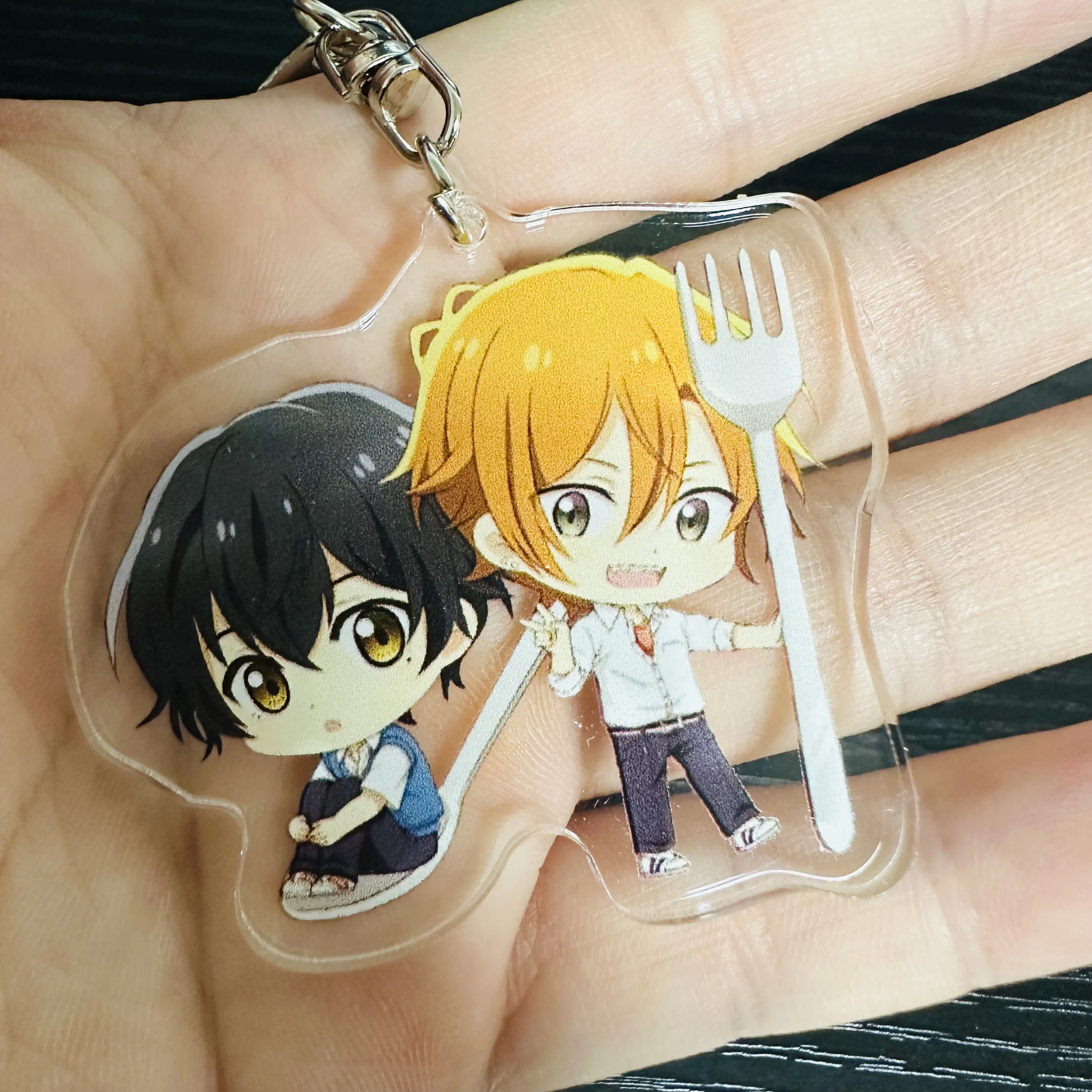 6CM Anime Sasaki and Miyano Figure SASAKI SYUUMEI MIYANO YOSHIKAZU Cosplay Acrylic Keychains Bag Accessories Fans Christmas Gift