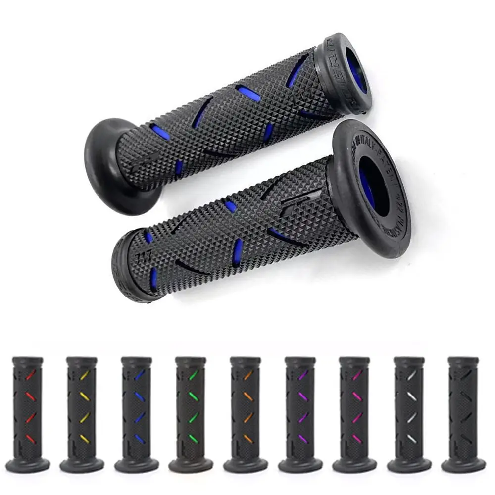 

1Pair 22MM Motorcycle Handle Grips Rubber ShockProof Motorbike Handlebar Non-slip for Honda Suzuki Ducati Benelli