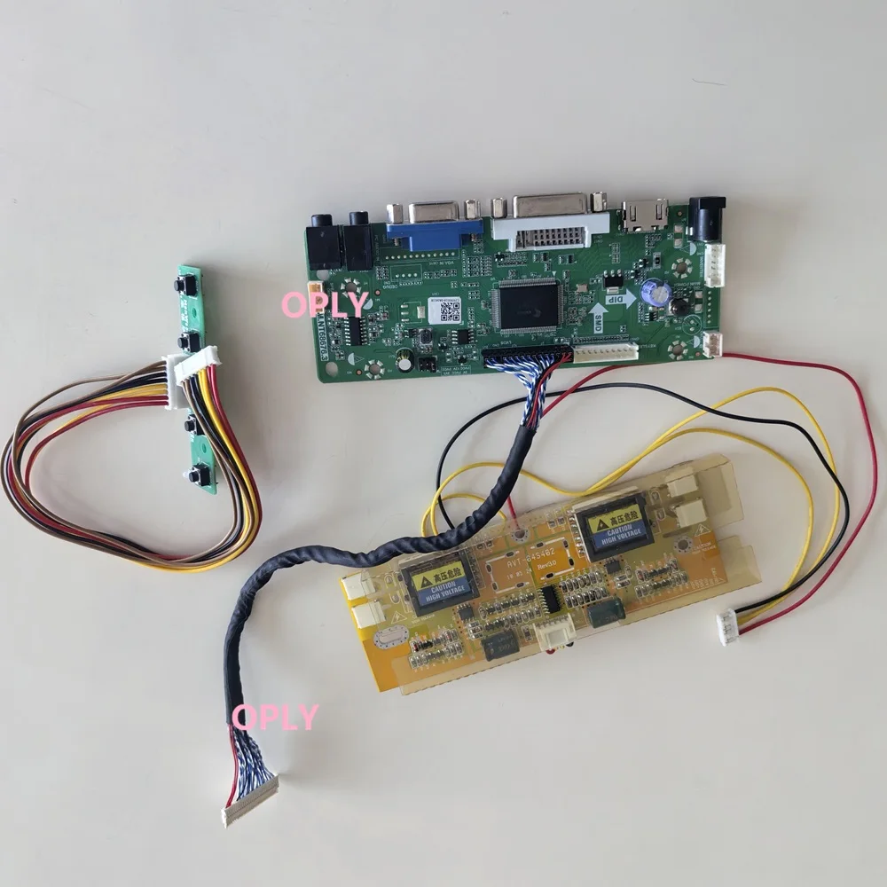 LVDS Controller Board HDMI-compatible DVI VGA Kit for M170EN05 V8 M170EN05 V5 M170EN05 30pin 4CCFL 17