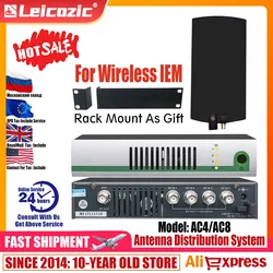 Leicozic 500-950Mhz UHF Wireless System Antenna Power Distribution Amp+Active Transmitter Combiner For In Ear Monitor SR2050 IEM