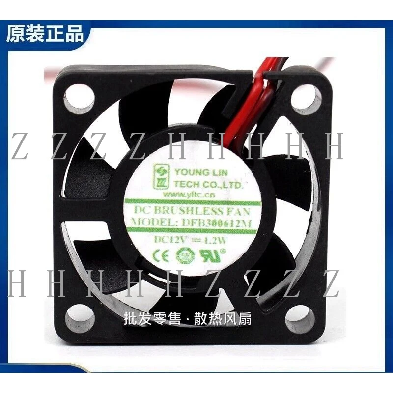 

Вентилятор охлаждения Z Yonglin DFB300612M DC12V 1.2W 30*30*6мм, 2-проводной