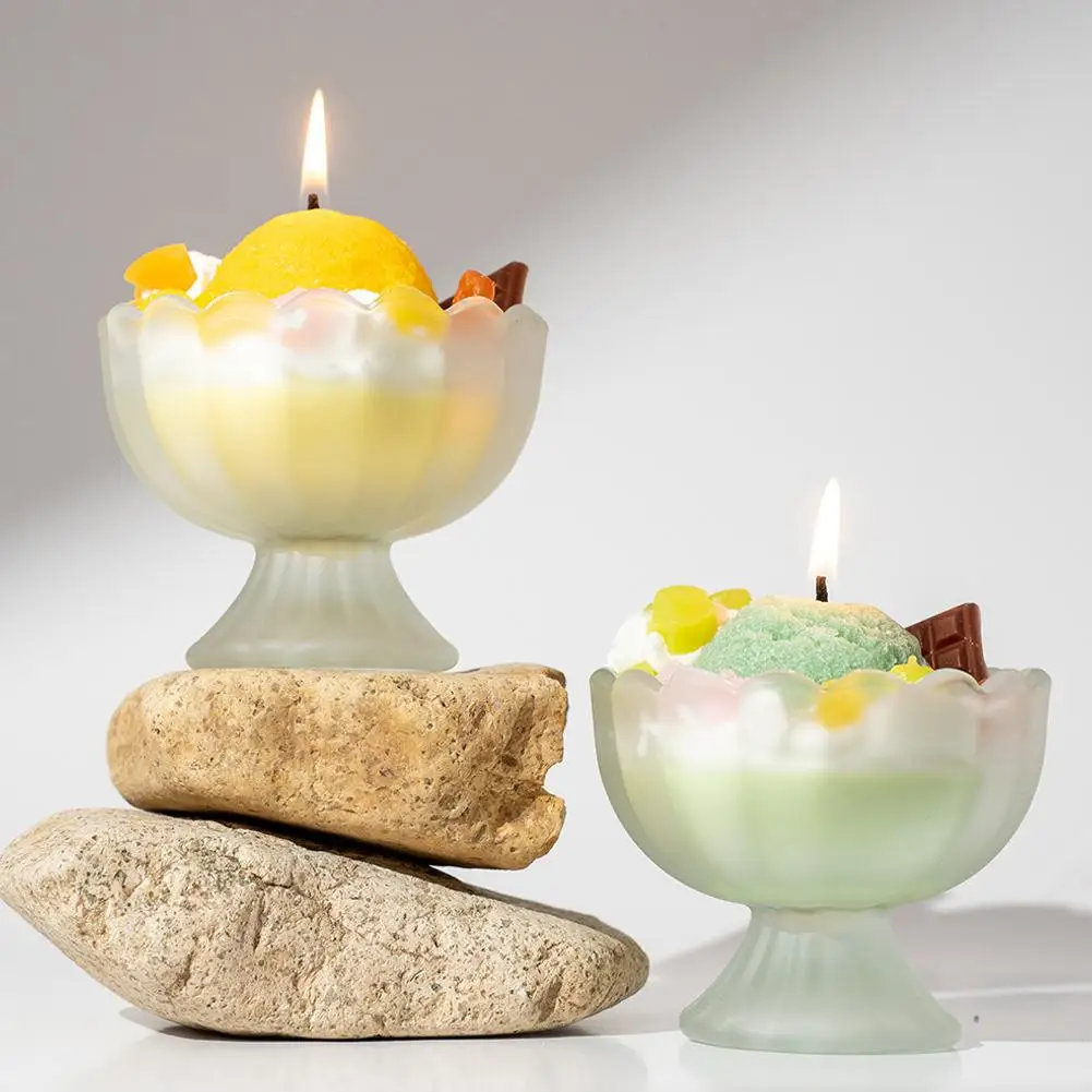 

3D Fruits Ice Cream Scented Candle Creative Aromatherapy Decor Gifts Cute Sweet Decor Candle For Wedding Party Gifts