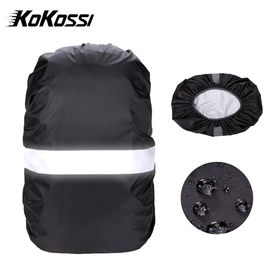 

Kokossi 20-60L уличный дождевик для пешего туризма, езды на велосипеде, кемпинга, ночного светоотражающего водонепроницаемого рюкзака, пылезащитный чехол для альпинизма