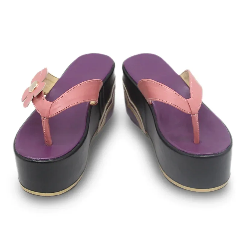 

qa156Yumemizuki Game Genshin Impact Yumemizuki Mizuki Role Play Party Pink High Heel Cosplay Shoes Customiz