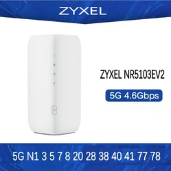 Unlocked ZYXEL NR5103EV2 5G NR Indoor Router 4.7Gbps WiFi6 4G LTE Cat19 Sim Card 5G WiFi CPE PK H122-373 h112-370