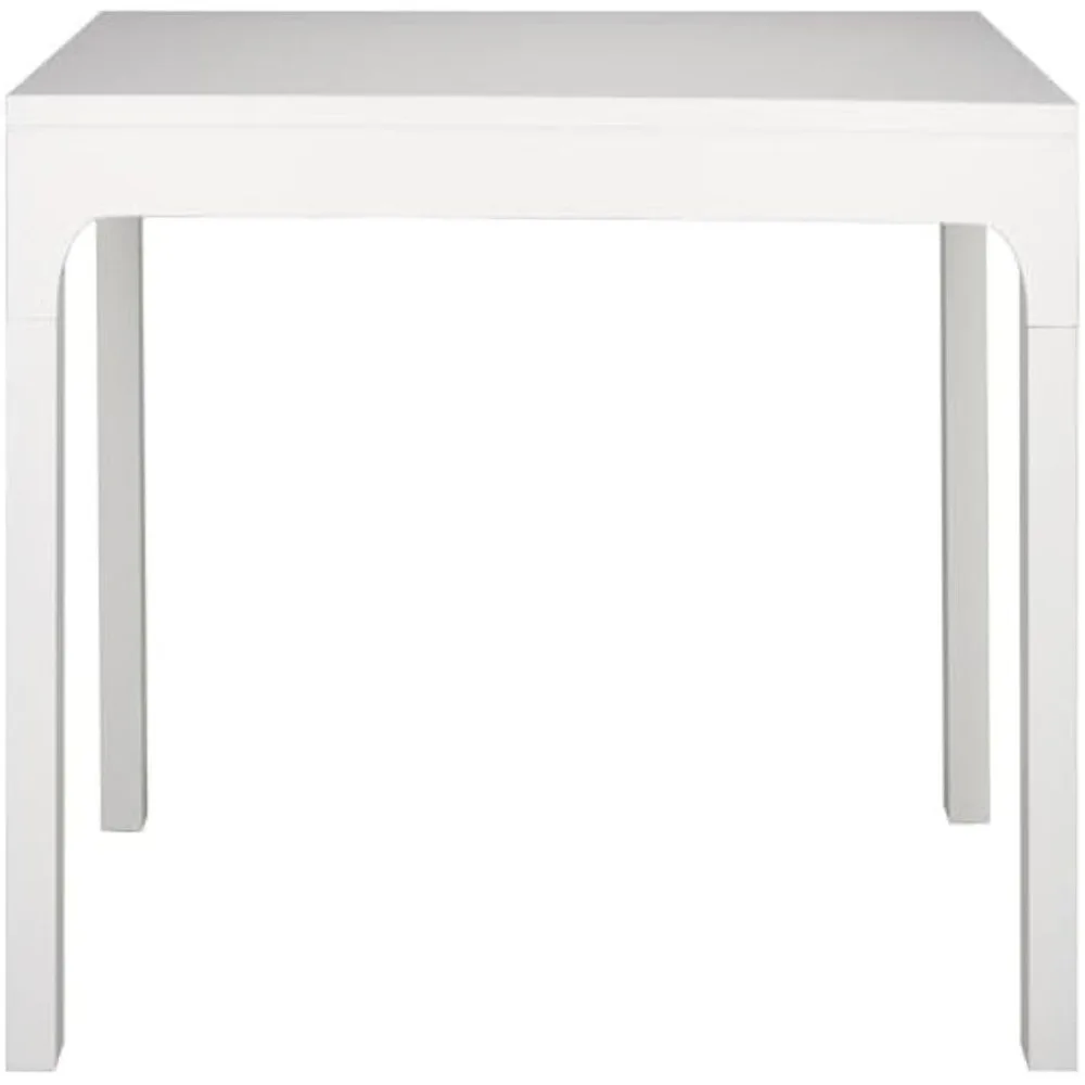 Home Collection Mesa de comedor blanca Gael Farmhouse, ideal para cocina, comedor