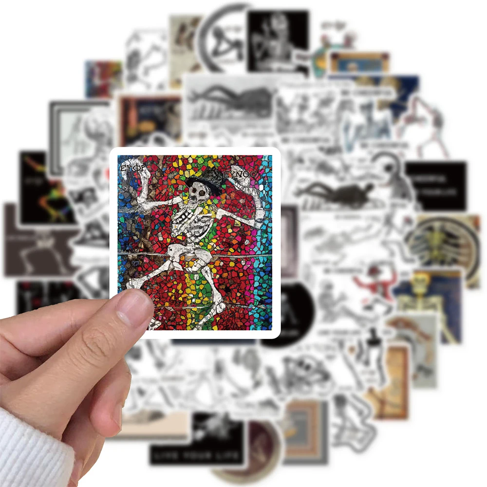 

10/30/62PCS Gothic Skull Cartoon Graffiti Stickers Creative Aesthetic Art Decals Skateboard Notebook Phone Cool Sticker Packing