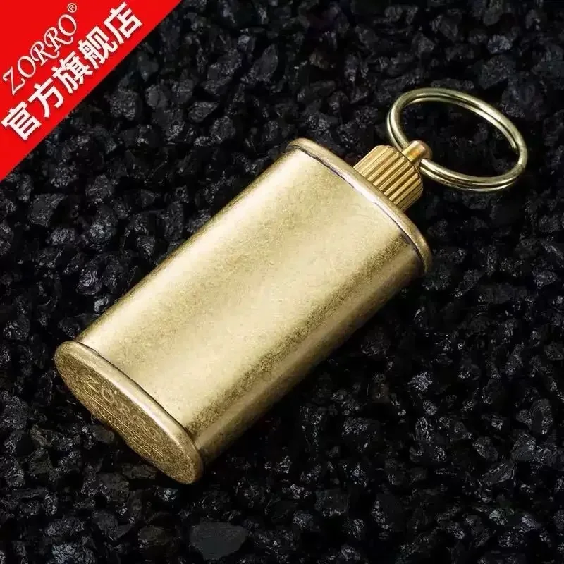 

Высокое качество, полностью медная бутылка для хранения масла для зажигалки ZORRO, керосиновый бензиновый резервуар для хранения, аксессуар для ремонта, мужской подарок