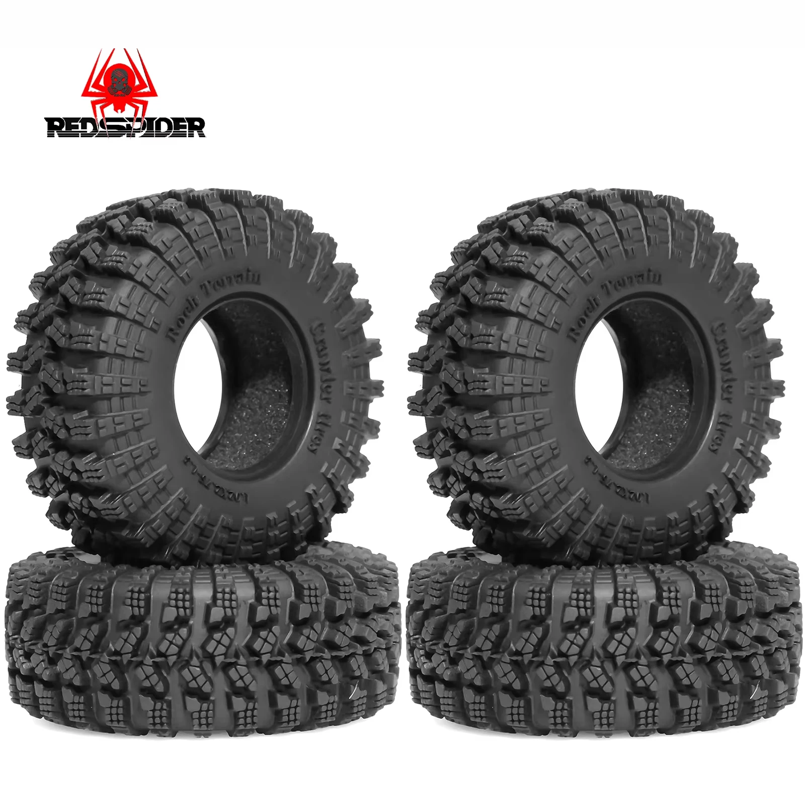 Pneumatici in gomma morbida e appiccicosa da 69,85 mm per auto cingolata Axial SCX24 1/18 Enduro24 RC