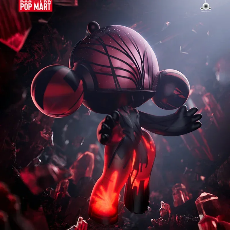 البوب مارت ميجا a SKULLPANDA 400% سلسلة كريستال أحمر صندوق أعمى أنيمي عمل الشكل تخمين حقيبة حلية التماثيل سطح المكتب دمية نموذج #4