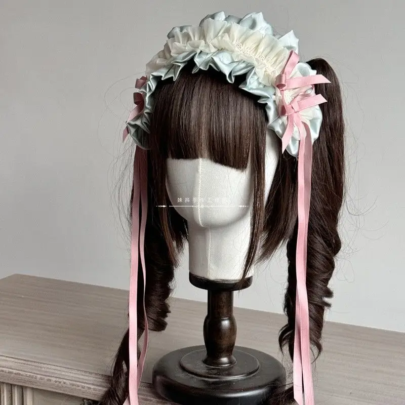 Original hecho a mano algodón amor Lolita banda para el cabello muñeca estado de ánimo limitado chica cinta accesorios para el cabello