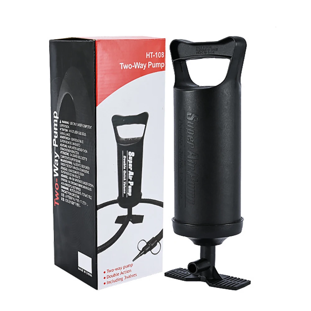 Bomba de ar em dois sentidos, inflação rápida, pvc, manual, bomba inflável puxada à mão para piscinas, colchões