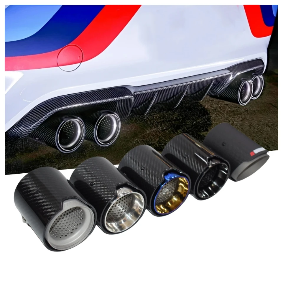 

Наконечник выхлопной трубы автомобиля для BMW F80 F82 F83 F84 F87 M2 M3 M4 M Performance Высококачественный карбоновый глушитель SS304 Выхлопная труба Задняя труба