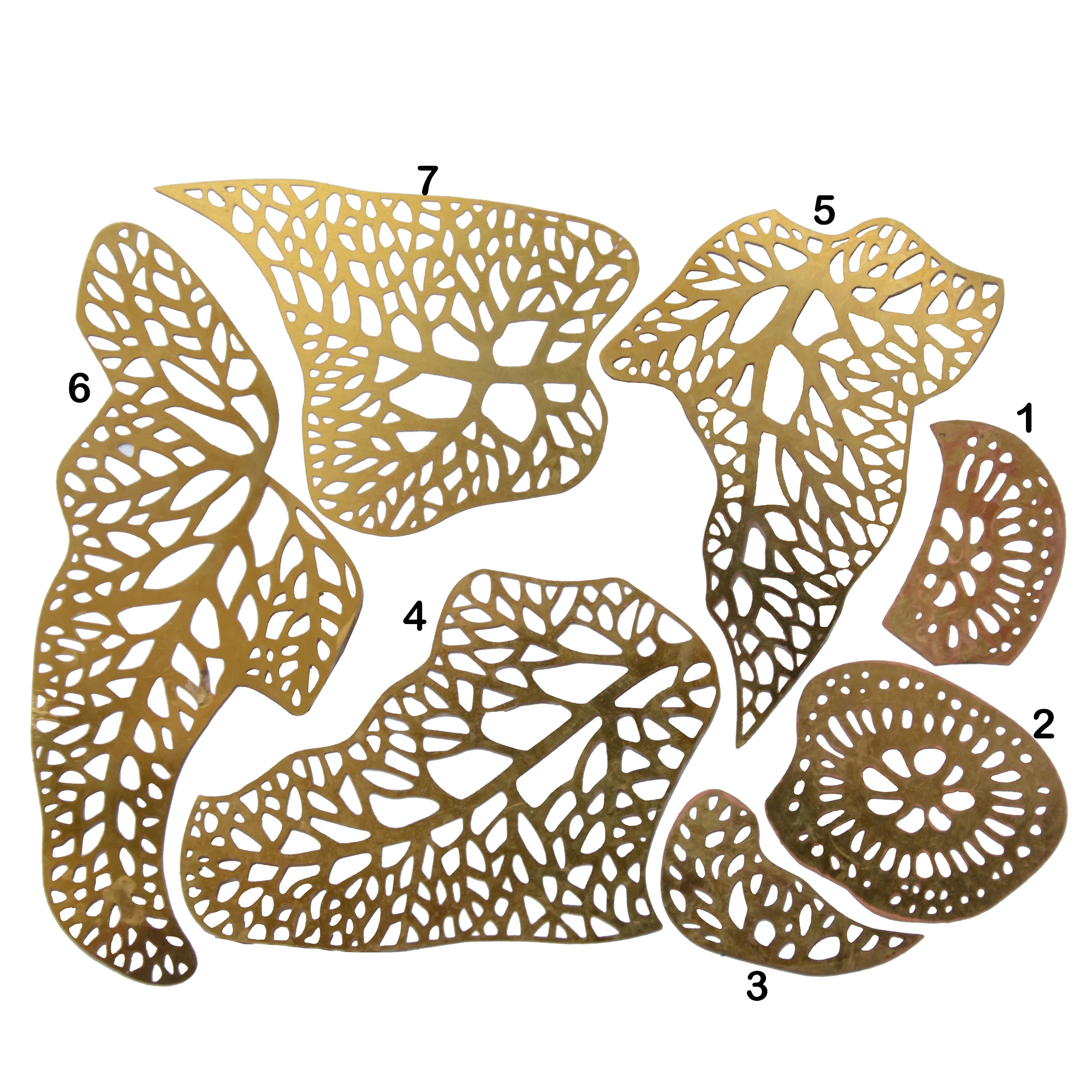Poppy Filigree for 16 inch Stained Glass Lamp Shade-3pcs/Set