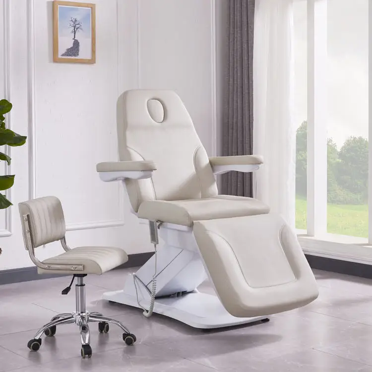 Electric Facial Treatment Bed 4 Motors Beauty Health Chair Medical Bed Rotating Beauty Salon Massage Table Facial Bed