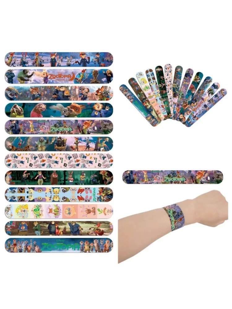 Zootopia fête d'anniversaire faveur enfants fête cadeau faveur timbre gifle Bracelets autocollants cadeaux sac porte-clés sacs en papier bébé douche