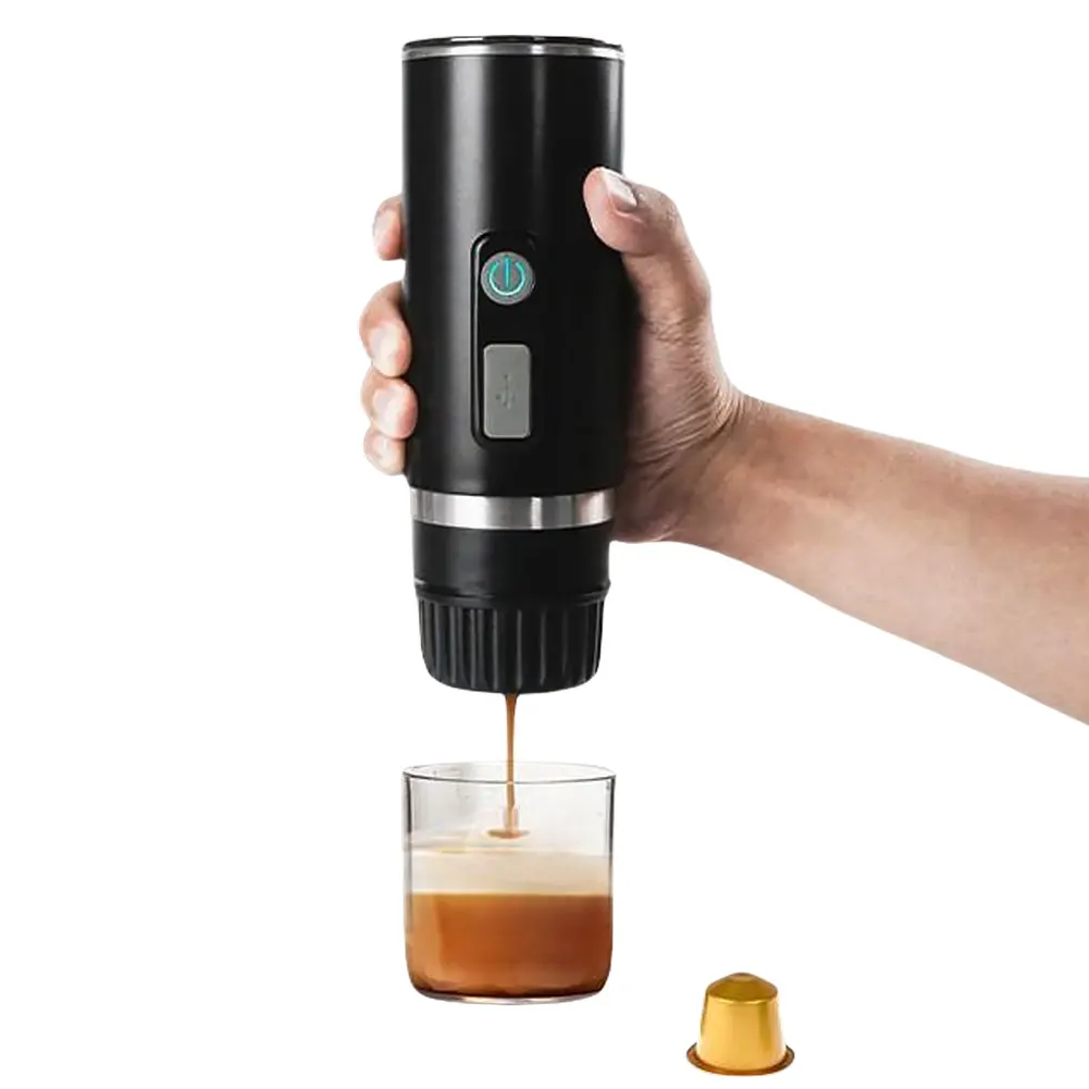 Pembuat kopi 3-in-1 Expresso cocok untuk Nespresso Dolce Gust kapsul/bubuk kopi elektrik Pot untuk mobil & rumah berkemah perjalanan