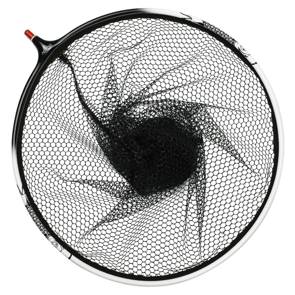 Phishing Head Metal Fishing Net Nylon Landing Dip Practical Nets Creative Hand Knitting Accessory Fishnets