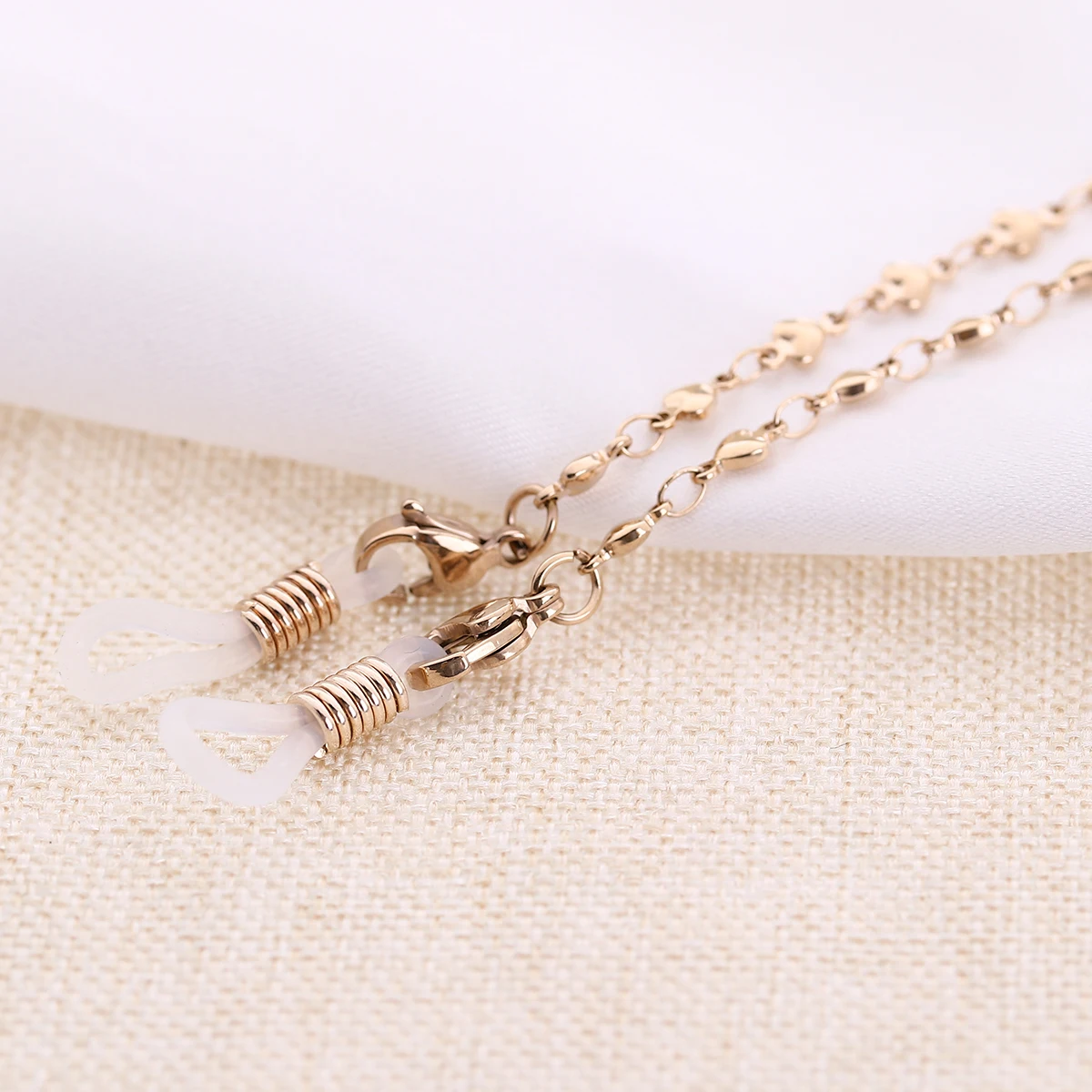 

Chain for Glasses Stand Necklace Eyeglass Stainless Steel Eyeglasses Strap Heart
