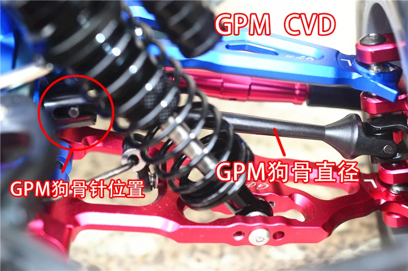 GPM Harden Steel #45 Front Cvd For LOSI 1/6 Super Baja Rey LOS05013