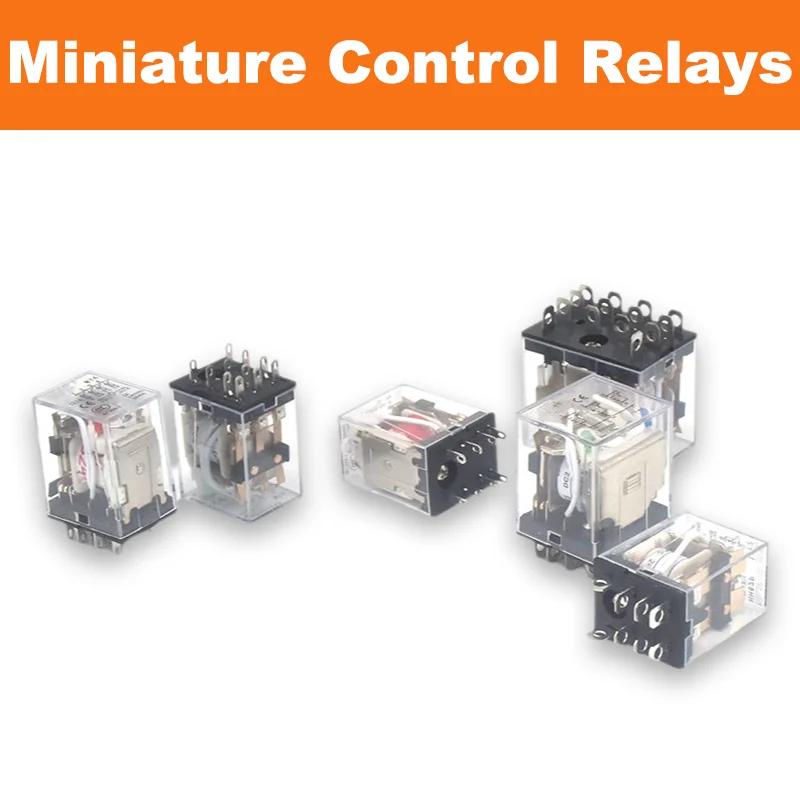 HH52P HH53P HH54P Mini Electromagnetic Relay Coil DPDT 3PDT 4PDT General Purpose Relay with LED 110V 220V 380V 12V 24V 36V AC/DC