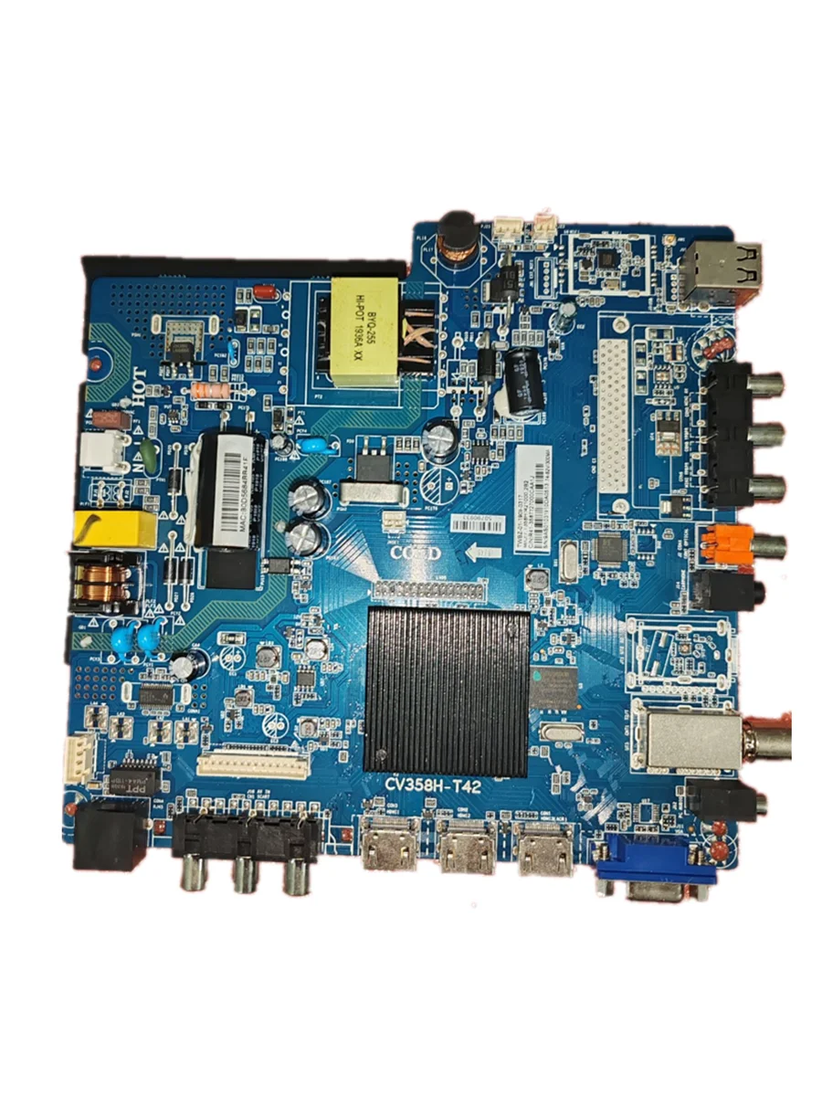 CV358H-T42   4-core WiFi network TV motherboard Android 8.0 4G memory+1G cache, physical photo for 1366x768 82v 300ma