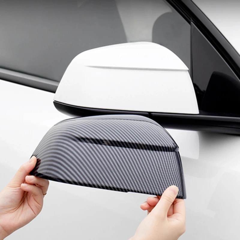 For Tesla Model Y/3 2017-2025 Highland Rearview Mirror Cover Rearview Mirror Protective Cover Accessories for Decoration Tools