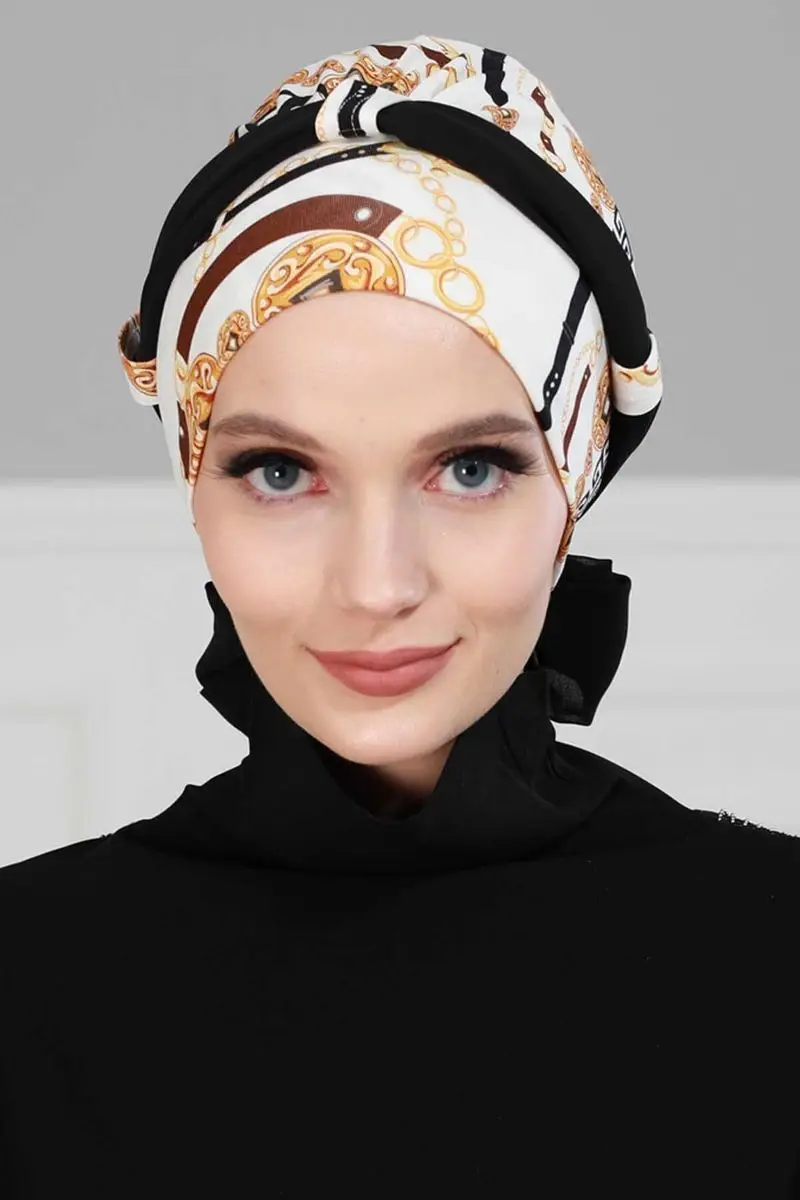 Chiffon com cinto penteado osso elegante padrão