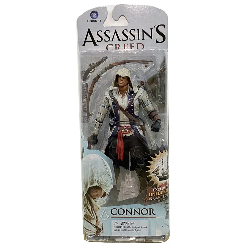Juego Assassins Creed modelo Conner Edward Kenway Haytham Ezio figura de acción Manga colección Figuras juguetes periféricos