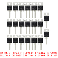 10PCS IRFZ44N IRFZ48N IRFZ46N IRFZ24N IRLZ44N IRLZ48N IRLZ34N IRLZ46N TO-220 N-Channel Rectifier Power MOSFET Transistor