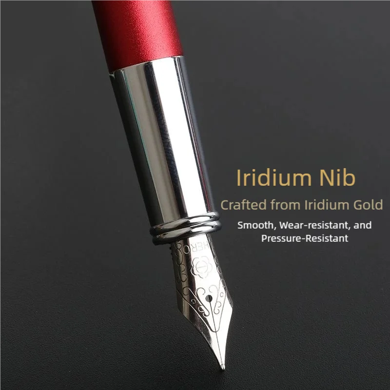 

HERO 8203 Premium Fountain Pen 0.5mm Stainless Steel Irridium Nib Smooth Writing 4 Vibrant Colors Gift Box Packaging