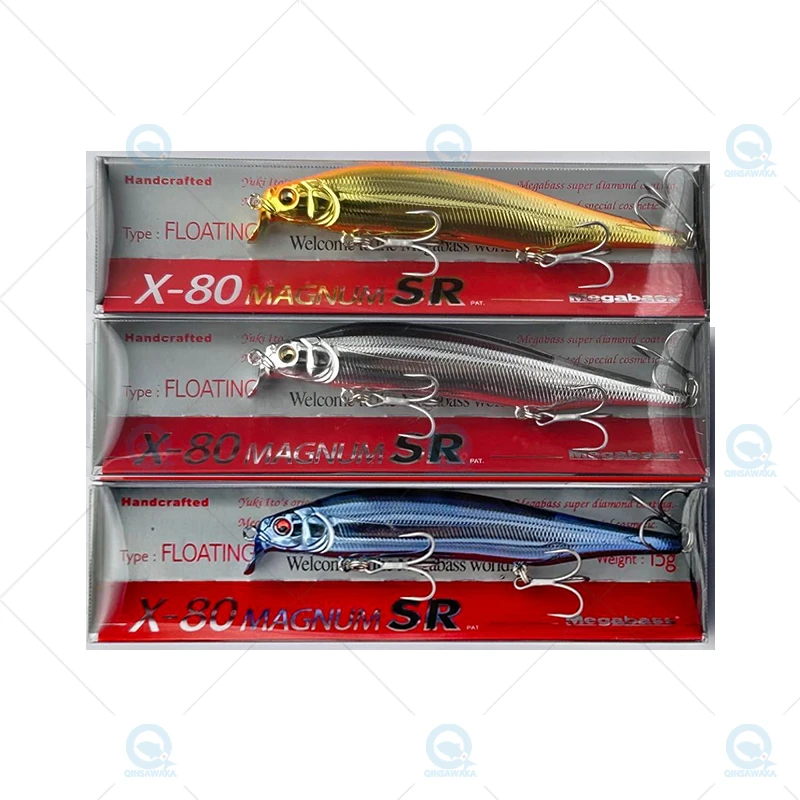 Original JAPAN Megabass X-80 MAGNUM X-80 SW X-80 JR SW LIMITED COLOR Fishing Lures  UV FULL MEKKI /FULL ORANGE GOLD/DEEP BLUE