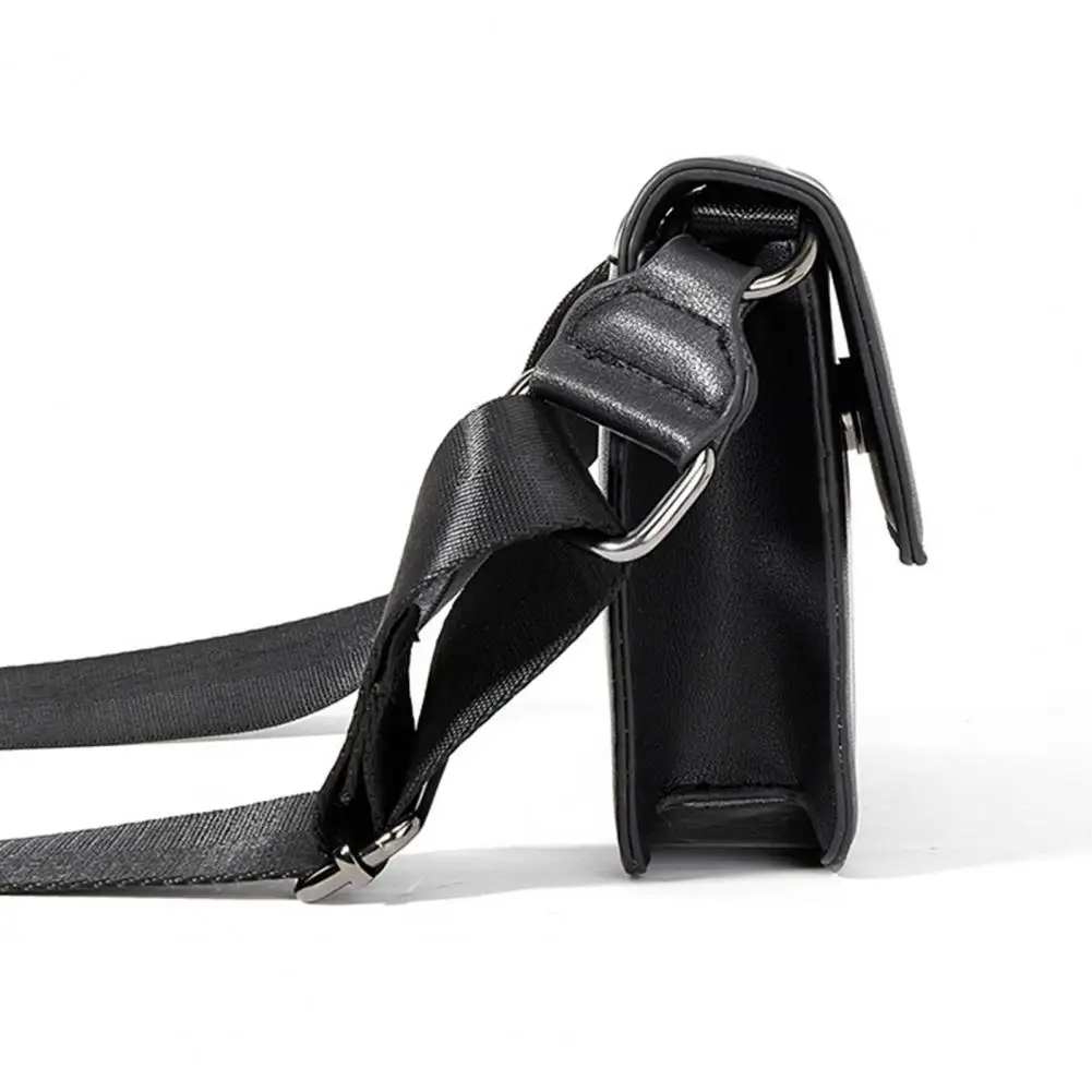 Men Shoulder Bag Envelope Type Multi-Pocket Design Reflective Strips Smartphone Keys Wallets Storage Sling Bag for Office