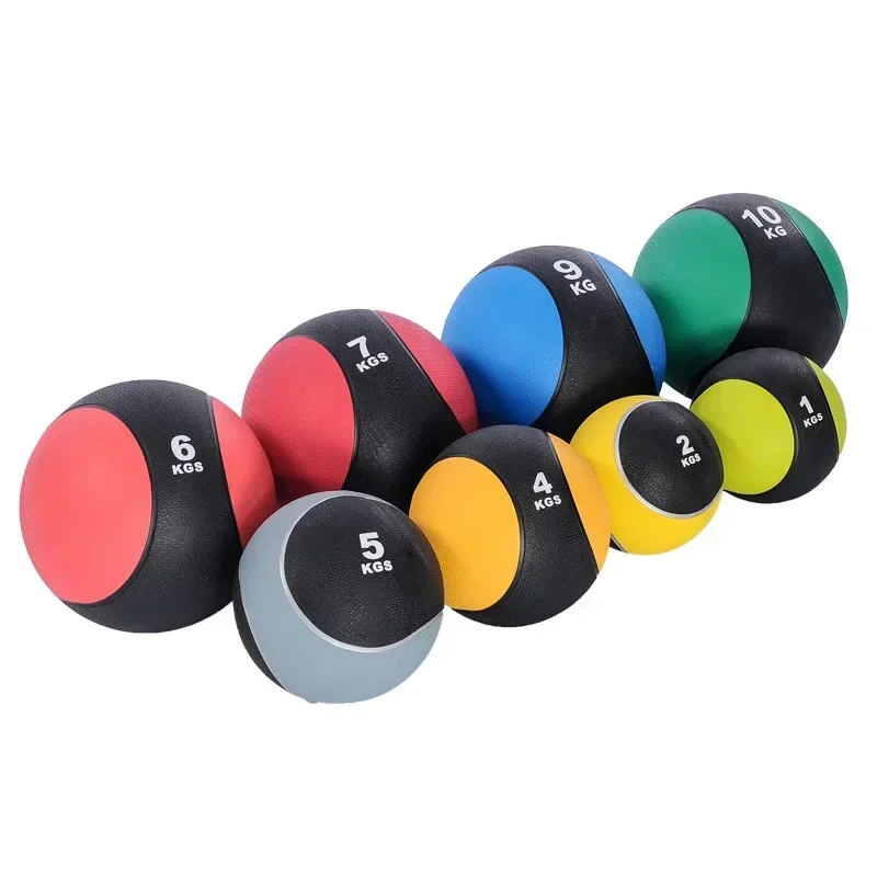 

New Rubber Medicine Ball Gravity Ball Fitness Solid Ball Exercise Arm Force Waist And Abdomen Rehabilitation Train