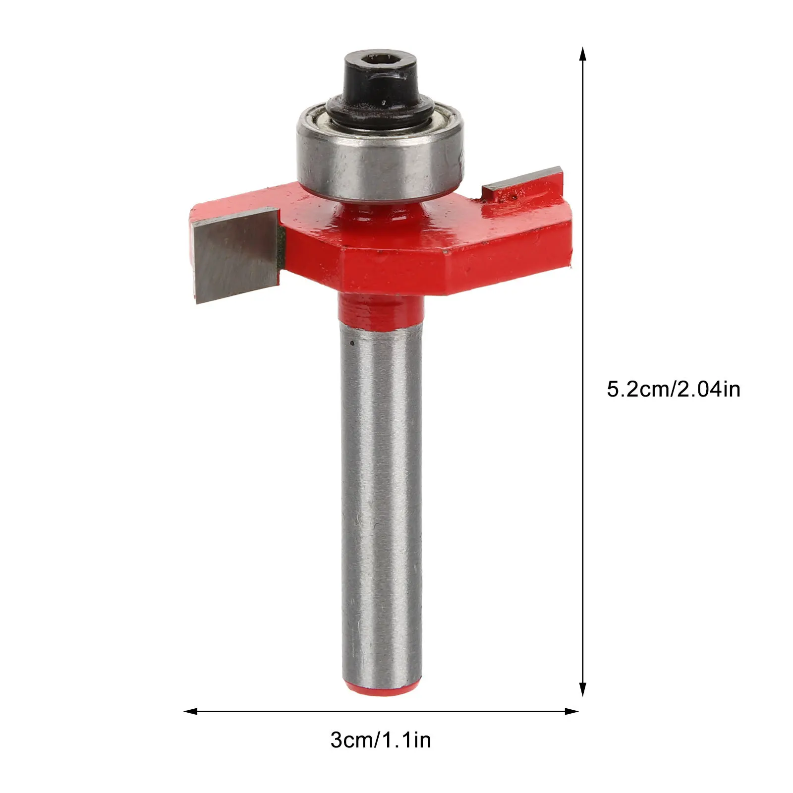 

T Slot Router Bit 6.35Mm Woodworking Trimming Cutter 1/4 Inch Durable Heat Resistant For Plywood Mdf Cnc Grooving Carbide