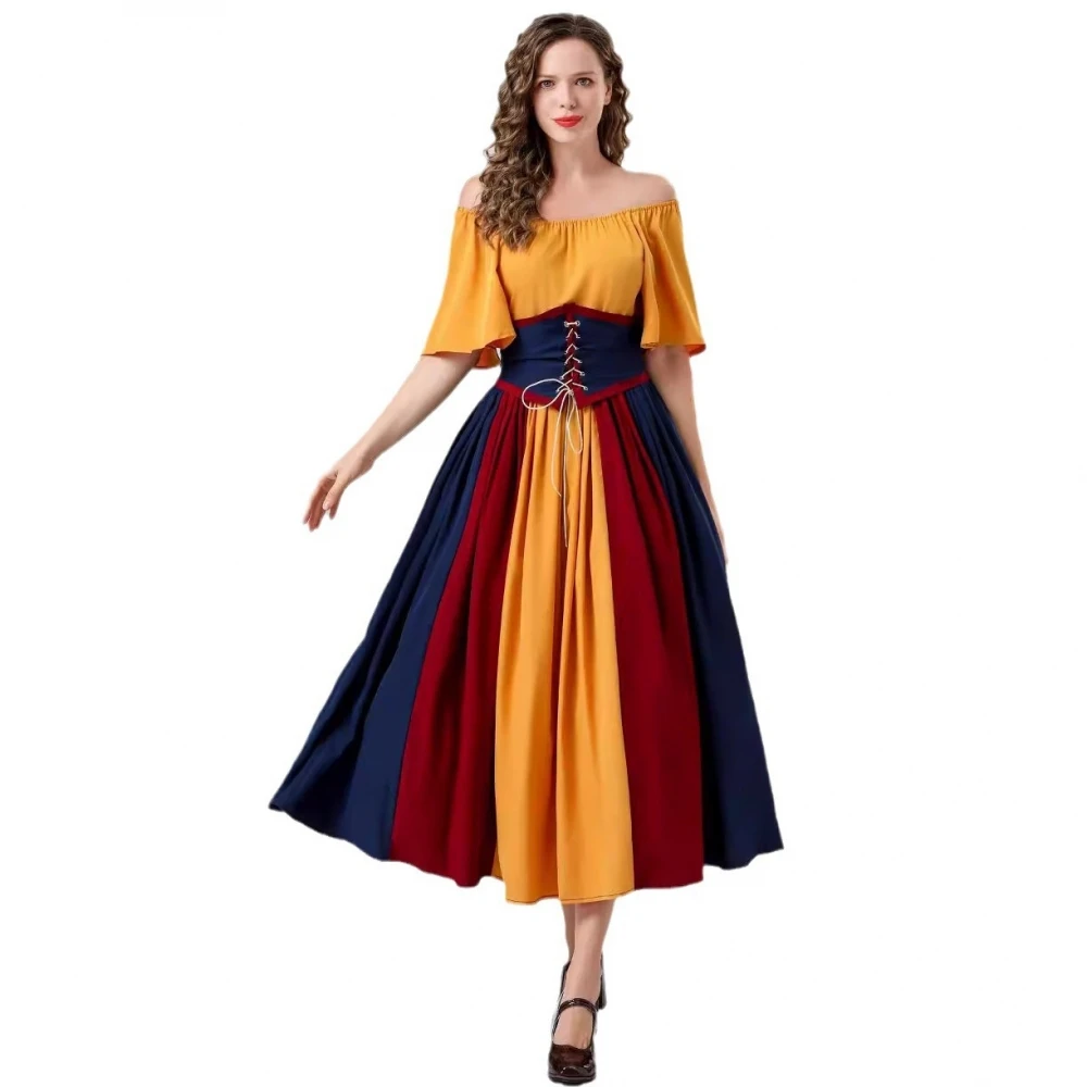 Robe de bal de mascarade pour adultes, rétro médiéval, Flng Sve Dr, Costume d'halloween, Collection d'hiver pour dames