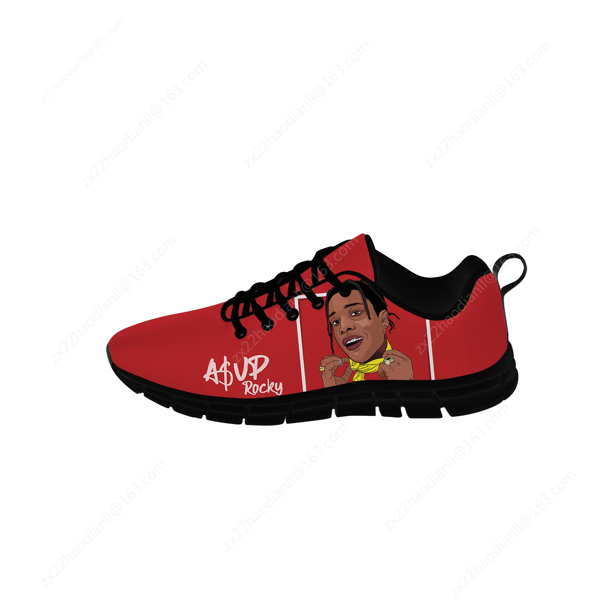 ASAP Rocky Sneakers rapper Mens Womens Teenager Casual Shoes Canvas Running Cloth Shoes 3D Print Breathable Lightweight shoe