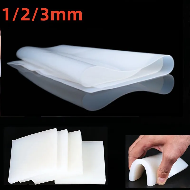 White Silicone Gasket Clear Mat Resin Pad 1mm 2mm 3mm High Temperature No Peculiar Smell Resistance Silicone Rubber Sheet